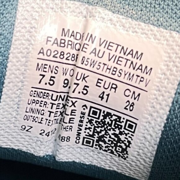 Converse Chuck Taylor All Star Womens Size 9.5 Green Athletic Shoes Sneakers - Picture 9 of 10